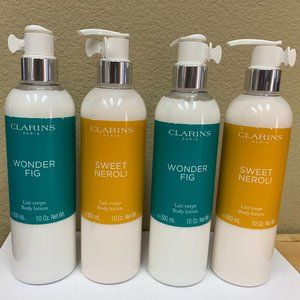 4 New Clarins Body Lotion, 10 oz.